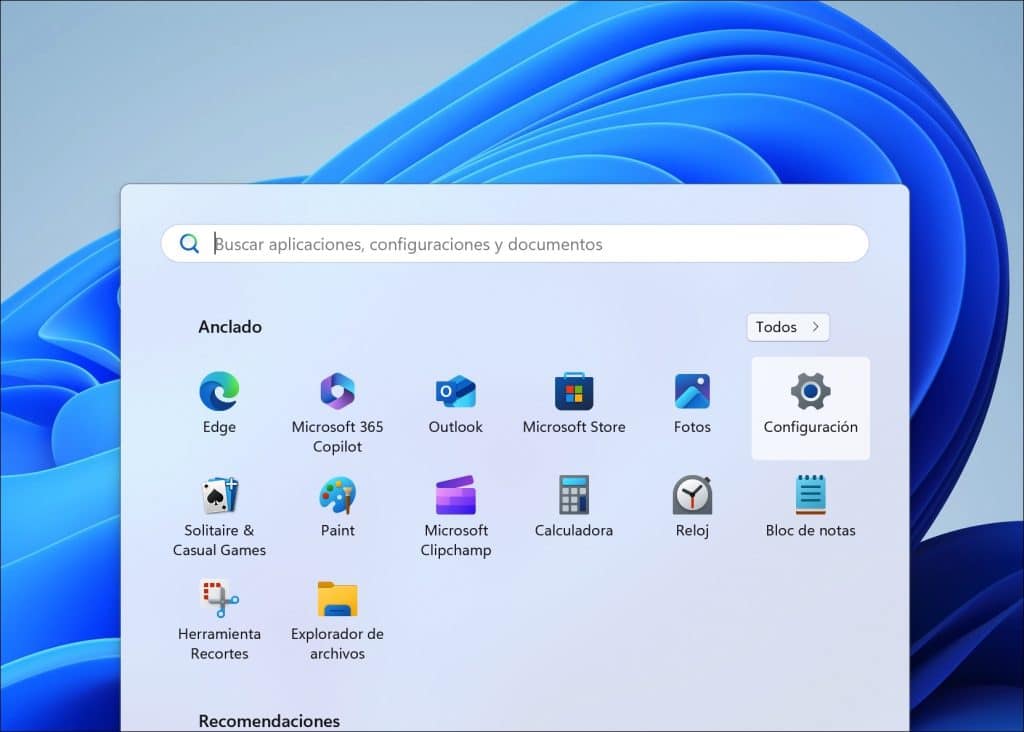 Configuración