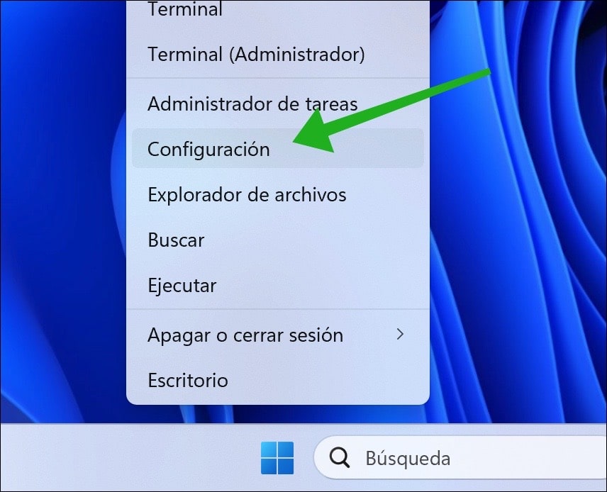 Configuración
