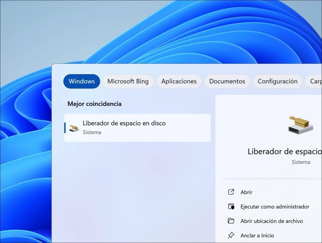 Liberador de espacio en disco