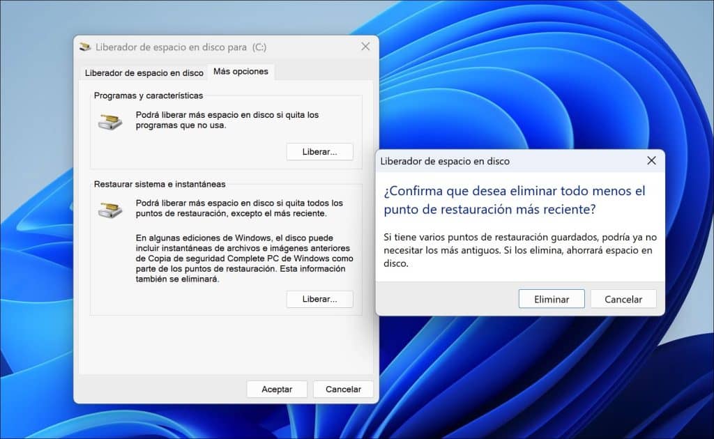 Puede ahorrar espacio en disco eliminándolos