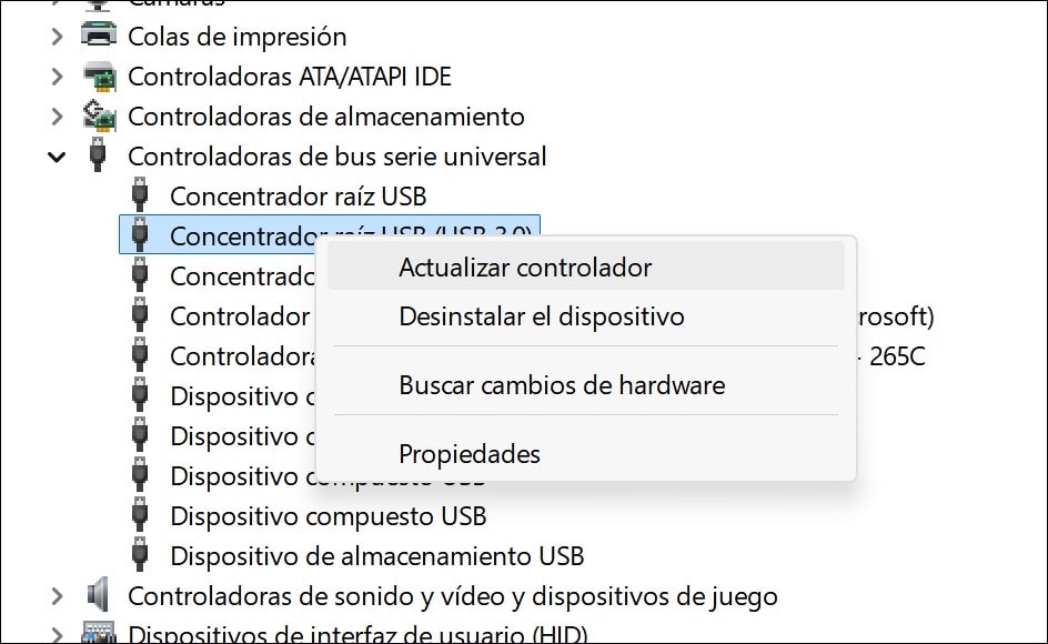 Actualizar controlador