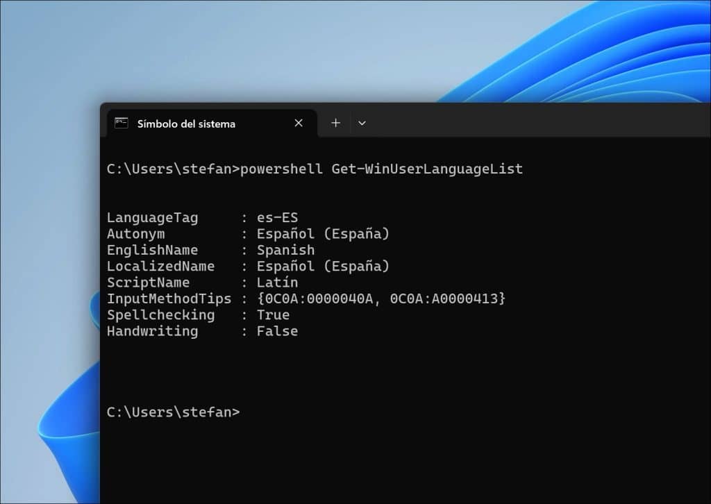 Configuraciones de idioma y teclado