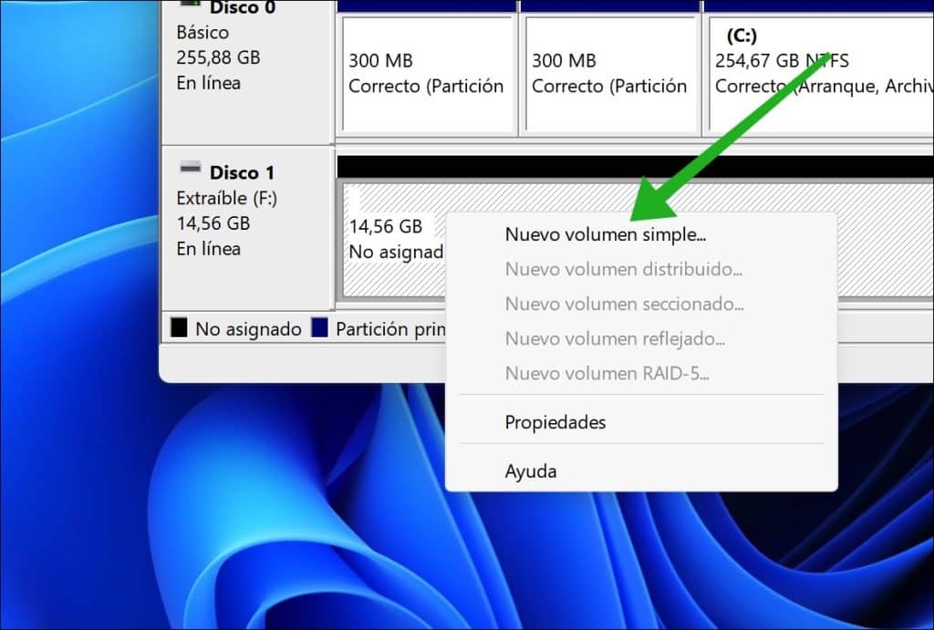 Nuevo volumen simple