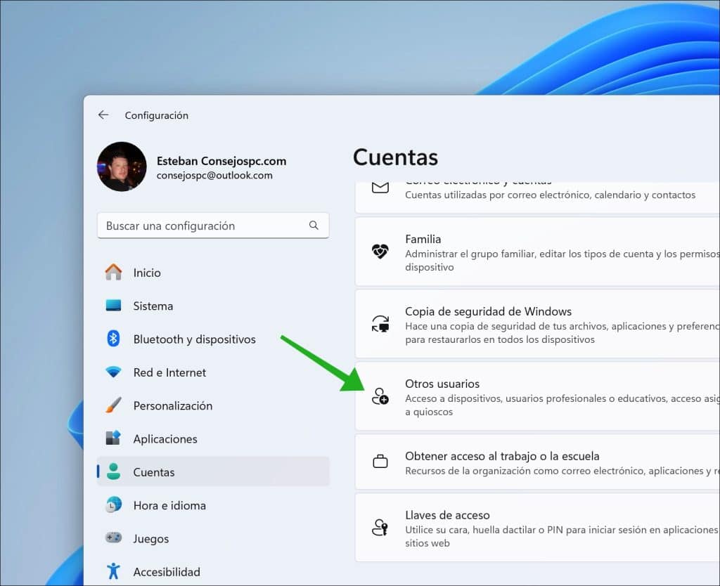 Otros usuarios