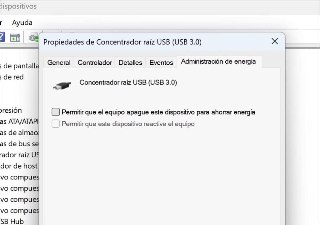 Permitir que el equipo apague este dispositivo para ahorrar energía