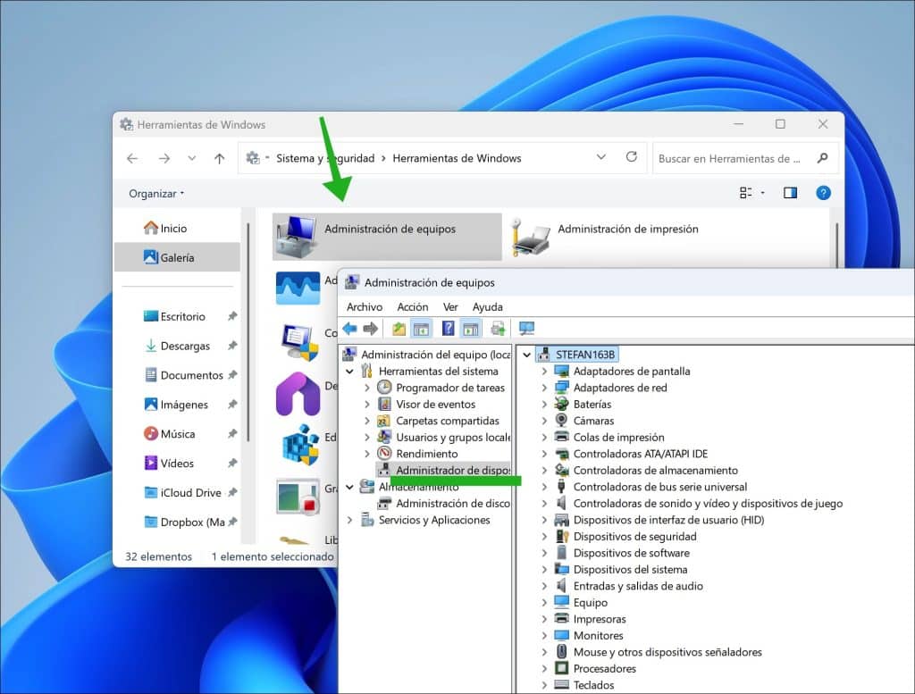 administración de dispositivos