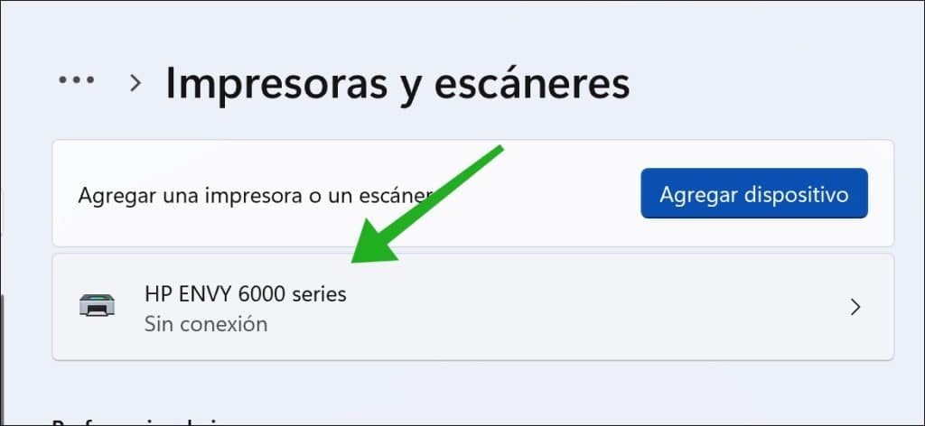 haga clic en la impresora cuya cola de impresión desea abrir
