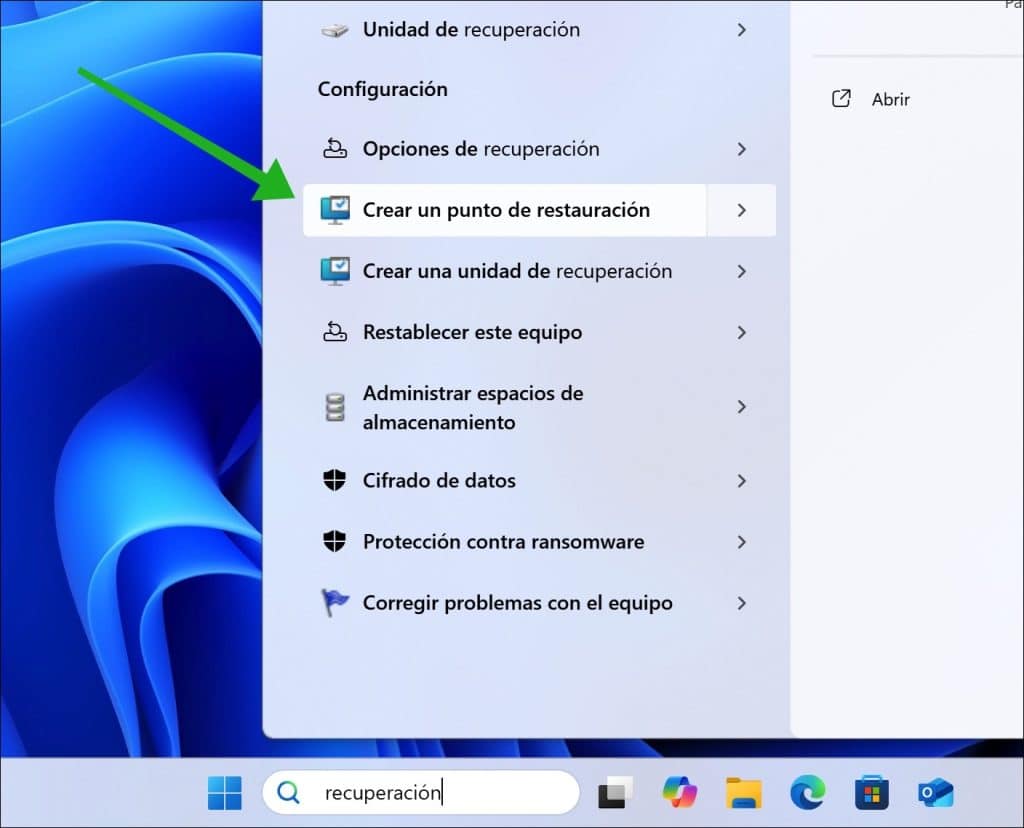 recuperación