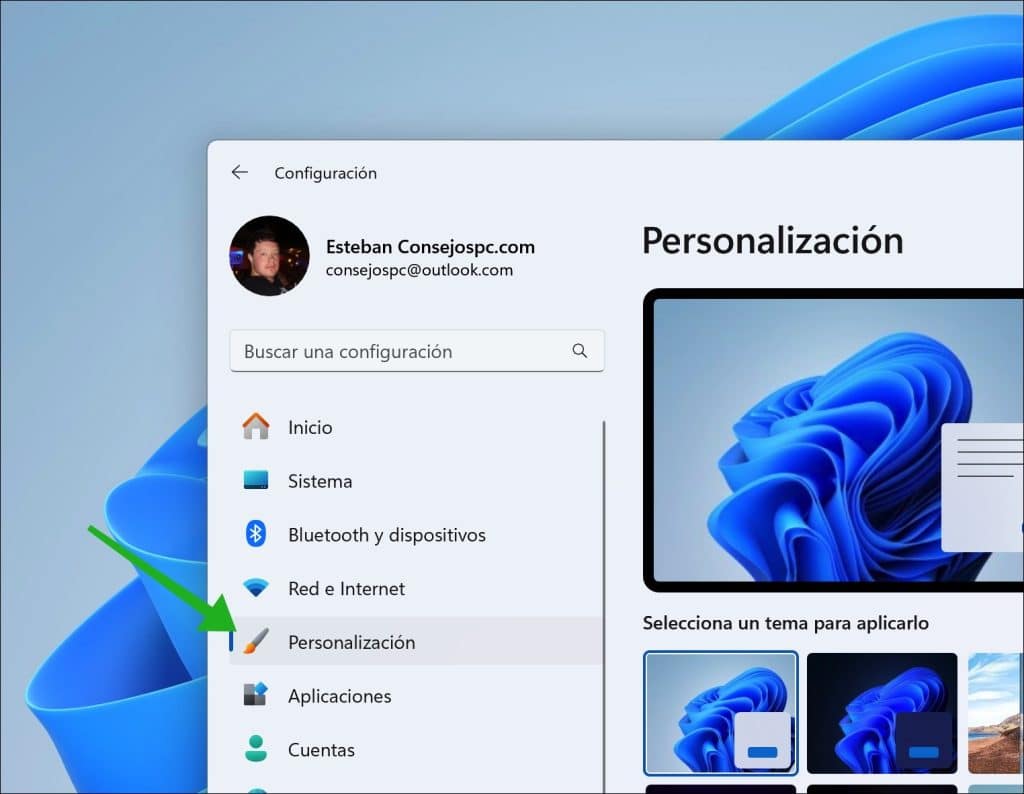 Personalización