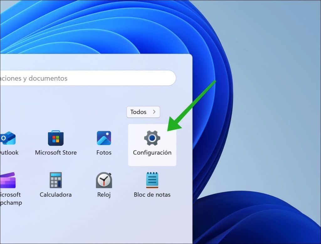 configuración