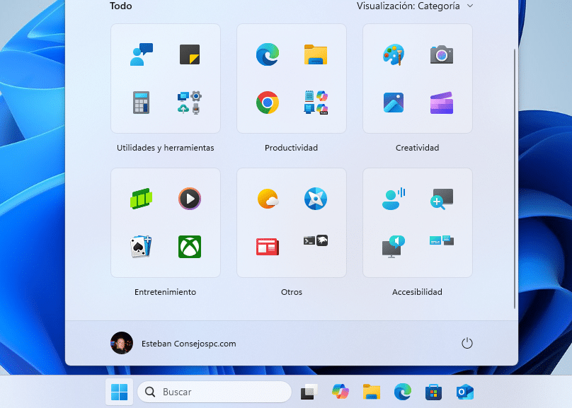 Activar el menú Inicio renovado en Windows 11