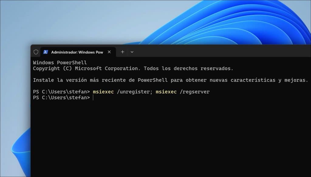 Restaurar Windows Installer