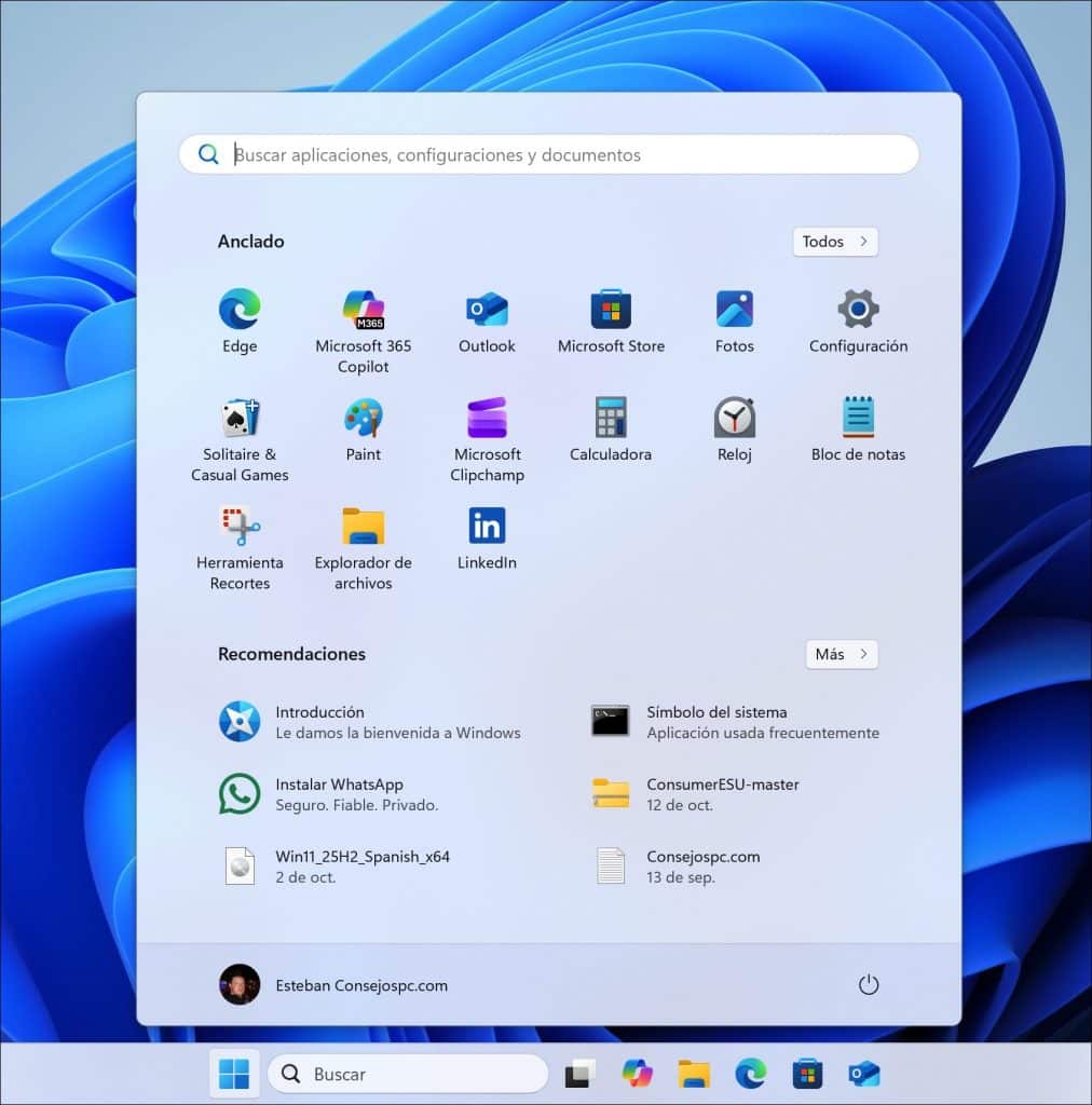 Restaurar el viejo menú de inicio clásico en Windows 11
