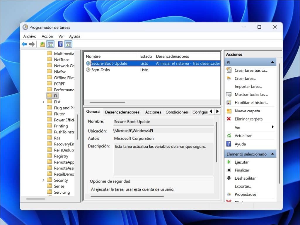 Actualizar certificados de arranque seguro manualmente