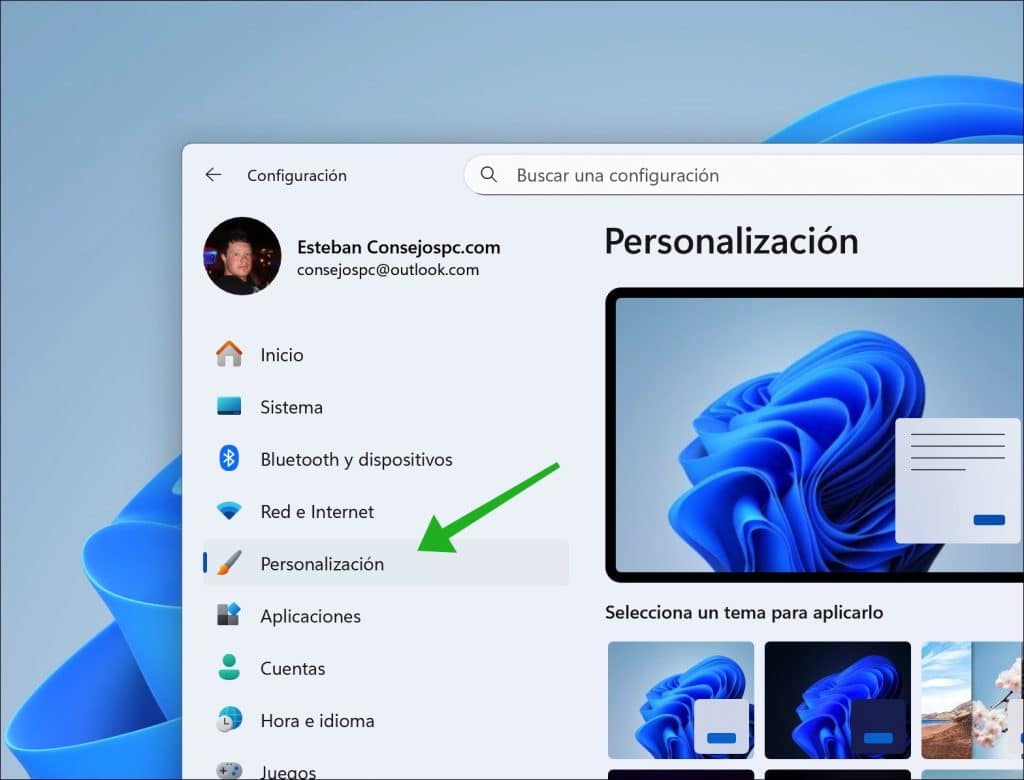 Personalización